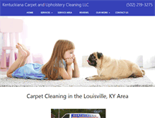 Tablet Screenshot of kentuckiana-carpet-cleaning.com